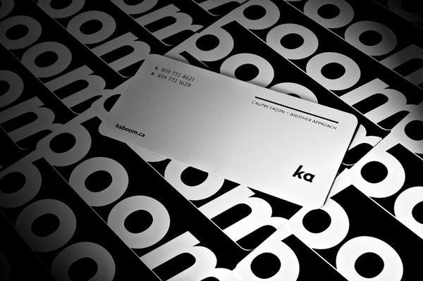 layout // Kaboom Communication Design Business Card #card #business