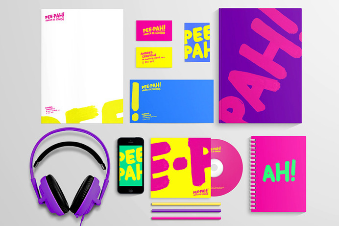 Pee-Pah Stationery #branding #business #stationery #letterhead #cards #typography
