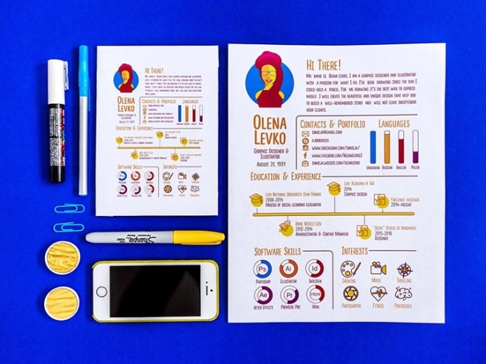 Free Infographic CV Template