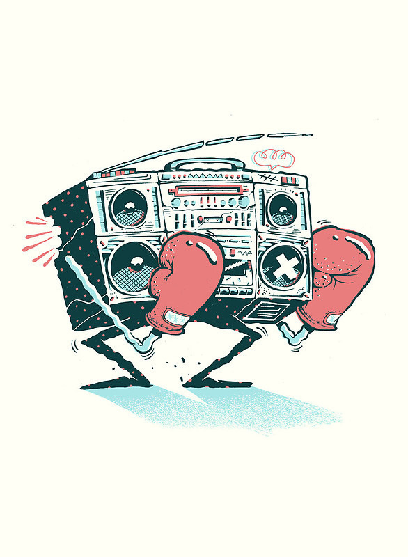 Redbubble art prints on Behance #boom #design #boxing #box #illustration #character