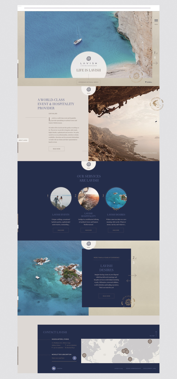 lavish luxury web design