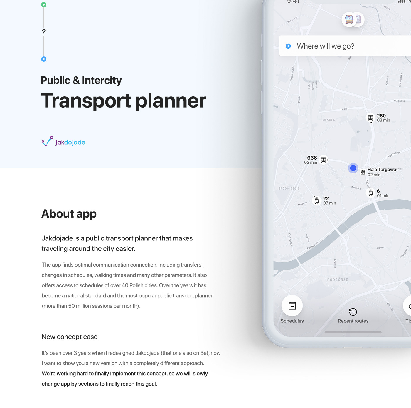 Jakdojade - Public & Intercity Transport app