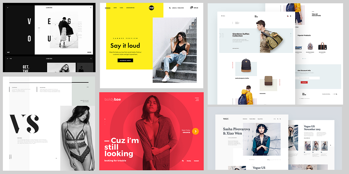 Fashion Web Design Inspiration 2017