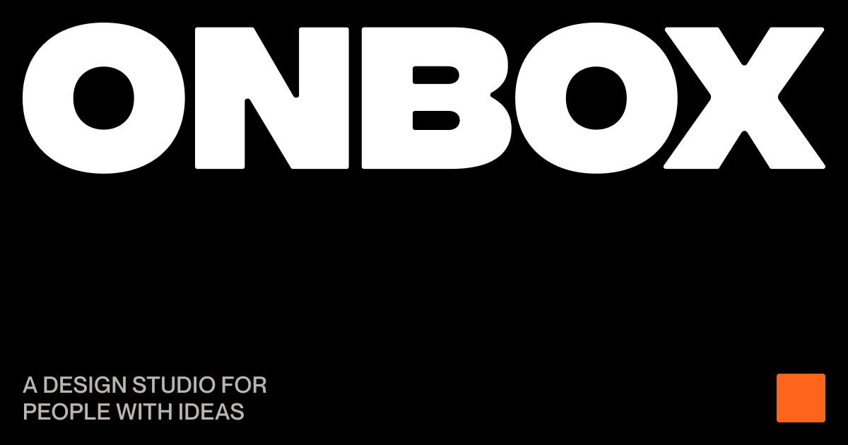 ONBOX | Brand, Web and Product Design Studio