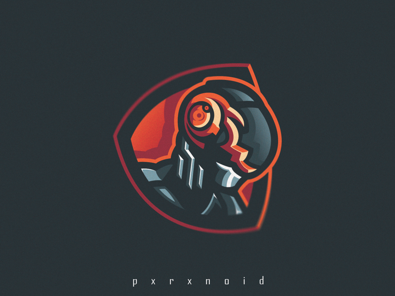 Soldier Bot Mascot Logo
