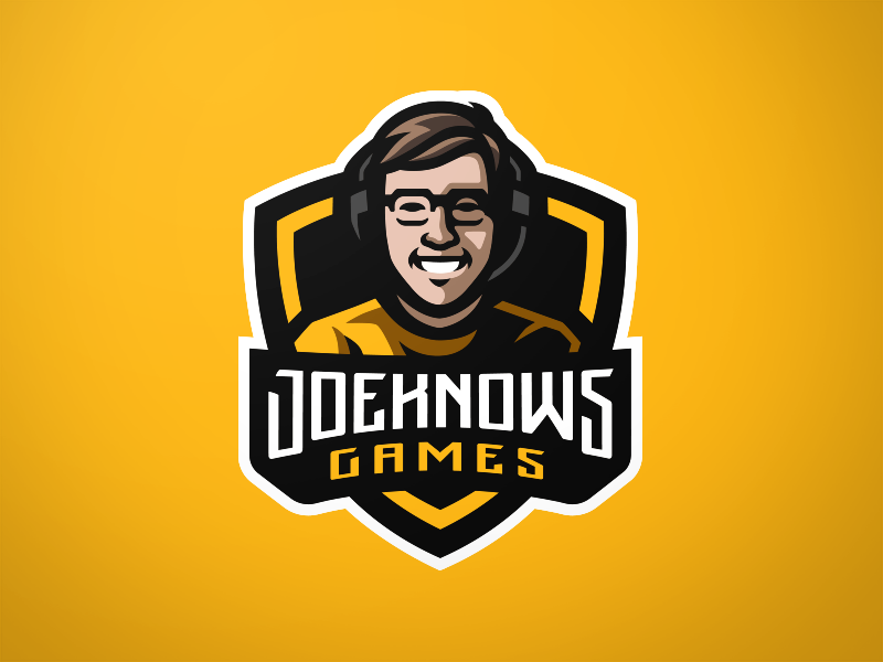 Joe Knows Games Mascot Logo