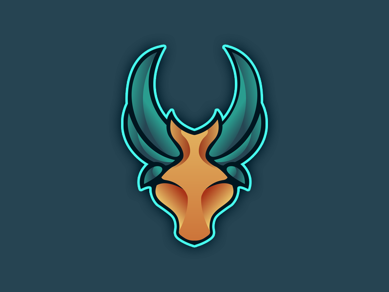 Abstract Gradient Mascot Logo [FOR SALE]