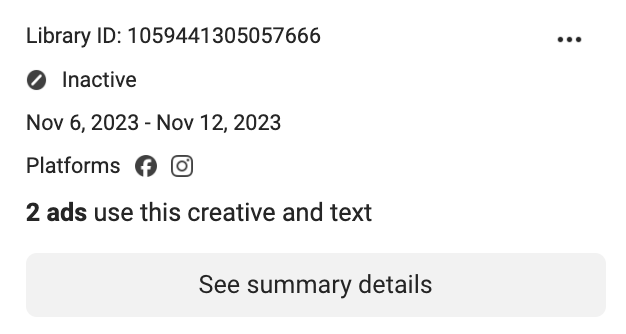 Meta Ad Library